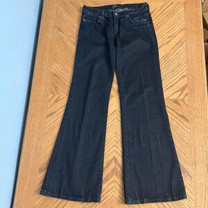 Miss Me Size 27 Dark Wash Flare Jeans Wide Leg Denim JP4531